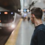 Commuter Waiting for Their Train in the underground.