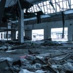 Interior of a Ruined Building