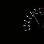 Close-up of a Speedometer Dial